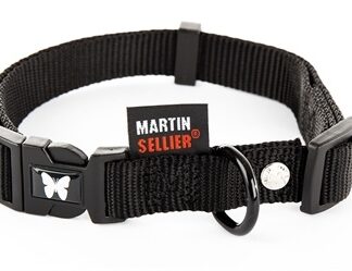 Martin Martin halsband verstelbaar nylon zwart