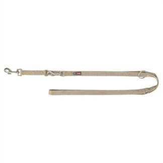 Trixie Trixie hondenriem premium verstelbaar zand taupe