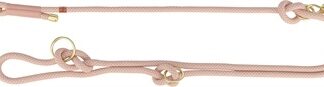 Trixie Trixie soft rope hondenriem verstelbaar roze / licht roze