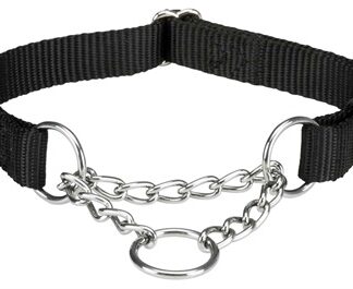 Trixie Trixie halsband hond premium halfslip halsband zwart