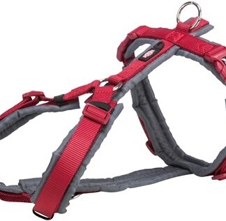 Trixie Trixie hondentuig Y premium trekking rood / grijs
