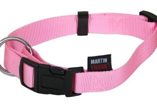 Martin Martin halsband basic nylon roze