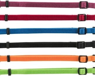 Trixie Trixie puppy halsband set zwart/rood/blauw/appel/papaya/orchidee