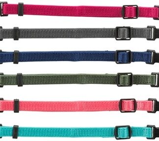 Trixie Trixie puppy halsbandset fuchsia/grafiet/indigo/groen/koraal/blauw
