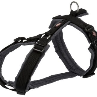 Trixie Trixie hondentuig Y premium trekking zwart / grijs