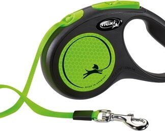 Flexi Flexi hondenriem | Rollijn 5 meter | Zwart / Groen | Voor honden tot 25 kg