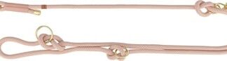 Trixie Trixie soft rope hondenriem verstelbaar roze / licht roze
