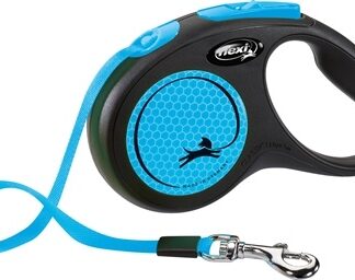 Flexi Flexi hondenriem | Rollijn 5 meter | Zwart / Blauw | Voor honden tot 25 kg