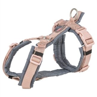 Trixie Trixie hondentuig Y premium trekking blush roze / grafiet grijs
