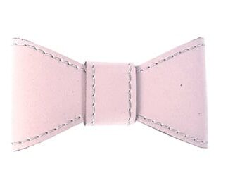 Sazzz vlinderstrik glamper classic leer lichtroze