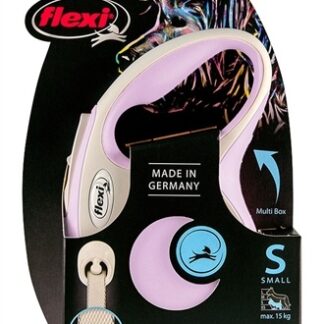 Flexi Flexi hondenriem | Rollijn 5 meter | Roze | Voor honden tot 15 kg