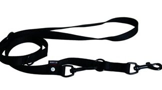 Martin Martin hondenriem multipurpose nylon zwart
