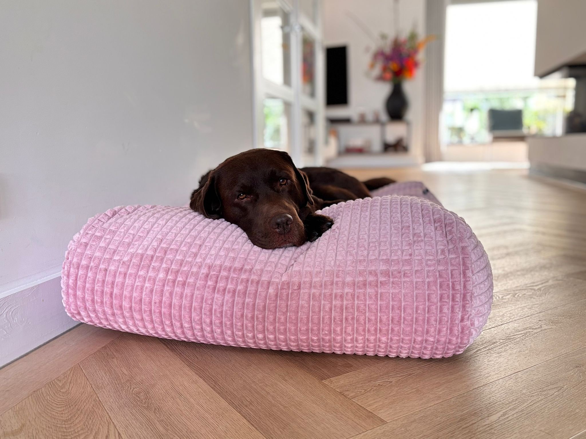 Dog's Companion® Hondenbed little square soft pink extra small